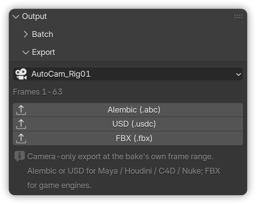 Batch Bake and Export