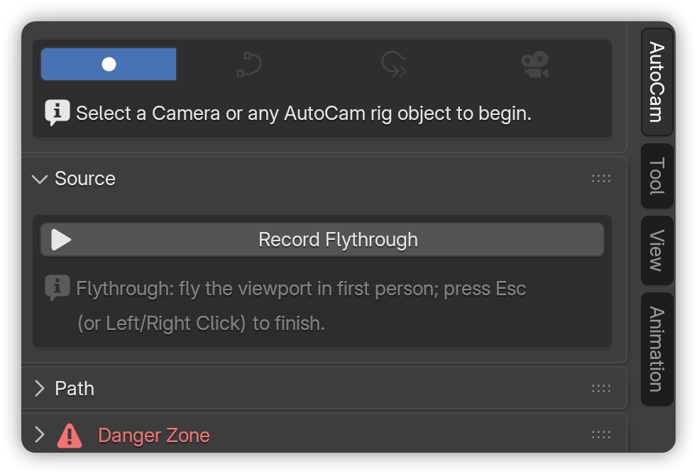 Record Flythrough