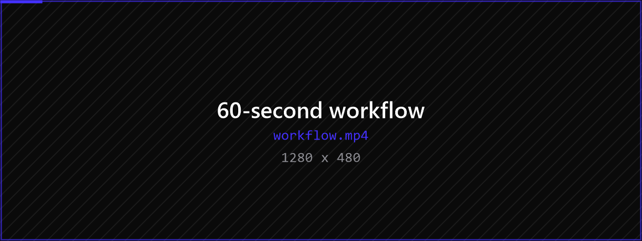 The AutoCam workflow